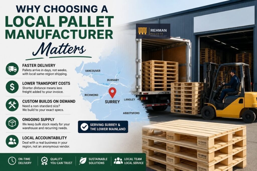 Pallet Manufacturer Near Me: Your Local Wooden Pallet Experts in British Columbia 3 industries we serve