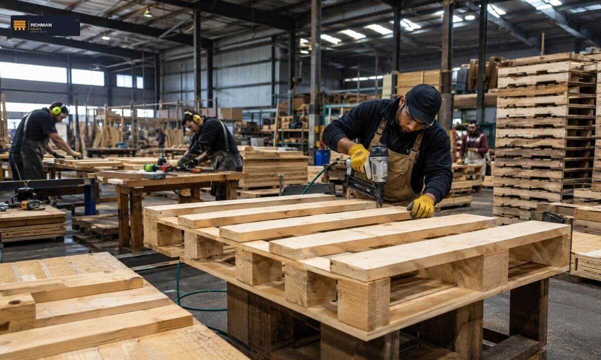 Wooden Pallets New Westminster, BC: Complete Price & Buying Guide (2026) 4 Custom pallets New Westminster - wooden pallet built to spec for a non-standard load