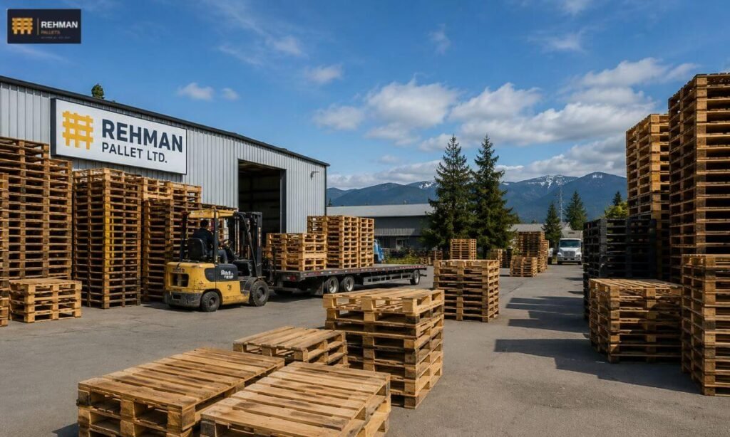 Wooden Pallets Coquitlam, BC — New, Used & Custom, Delivered Fast 3 wooden pallets Coquitlam BC