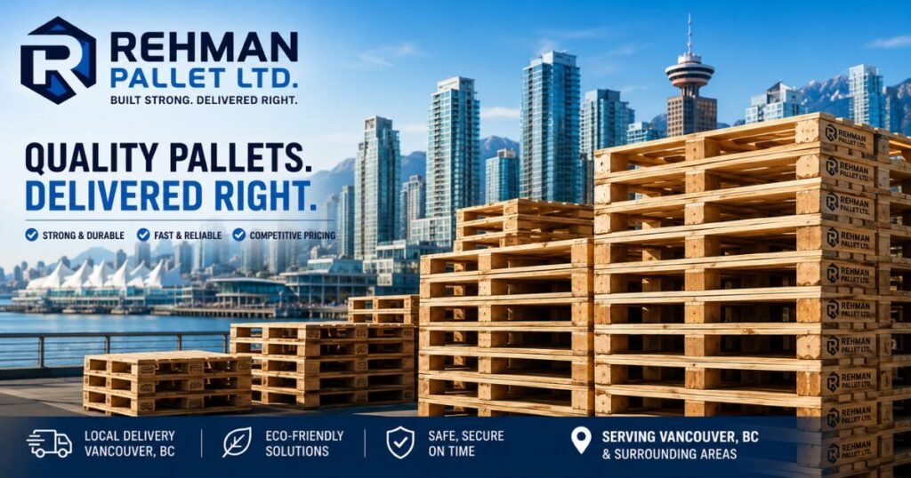Wooden Pallets Vancouver BC — New, Used & Custom, Delivered Fast 10 quality pallets delivered right