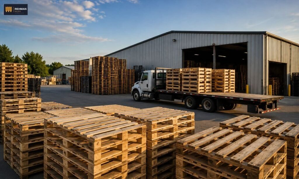 Wooden Pallets Langley, BC — New, Used & Custom, Delivered Fast 3 wooden pallets Langley BC